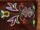 Rare Old American Indian Floral Beaded Saddle Blanket Native American photo 2