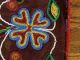 Rare Old American Indian Floral Beaded Saddle Blanket Native American photo 5
