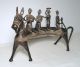 Antique Vintage Mali West African Dogon Bronze Horse Riders Sculpture Ashanti ? Sculptures & Statues photo 3