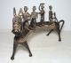 Antique Vintage Mali West African Dogon Bronze Horse Riders Sculpture Ashanti ? Sculptures & Statues photo 5