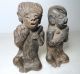 Peru Moche Mochica Chimu Black Pottery 2 Figures Unknown Age Pre Columbian ? Latin American photo 10