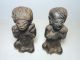 Peru Moche Mochica Chimu Black Pottery 2 Figures Unknown Age Pre Columbian ? Latin American photo 3