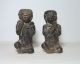 Peru Moche Mochica Chimu Black Pottery 2 Figures Unknown Age Pre Columbian ? Latin American photo 4
