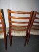 Vintage Mid Century Svegards Markaryd Teak Danish Ladder Back Chairs Mid-Century Modernism photo 8