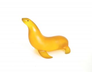 Sascha Brastoff Vtg Mid Century Modern Resin Seal Animal Sculpture Figurine B photo