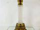 Antique Cricklite Clarke Patent Glass Fairy Lamp Candle Holder Brass Base Lamps photo 3