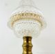 Antique Cricklite Clarke Patent Glass Fairy Lamp Candle Holder Brass Base Lamps photo 4