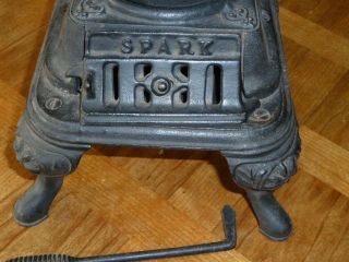 Vintage Pot Belly Stove For Railroad Brakeman Or Salesman ' S Sample 20 1/2 Inches photo