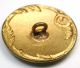 Antique French Enamel Button Hand Painted Purple Flower W/ Fancy Brass Border Buttons photo 1