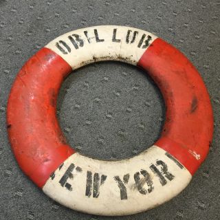 30 Inch 1950 ' S Life Preserver Ring Saver Float Buoy Bouy York photo