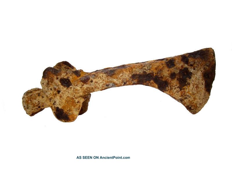 Rare Huge Roman Period Iron War Axe Head, Roman photo