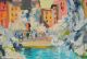 Impressionist Painting Of Piazza Navona Rome By Listed American Other Maritime Antiques photo 4