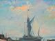 Well Listed American Artist Painting U K Thames Low Tide Impressionism Other Maritime Antiques photo 9