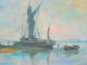 Well Listed American Artist Painting U K Thames Low Tide Impressionism Other Maritime Antiques photo 7