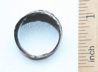 Ancient Old Viking Bronze Ornament Ring (oct50) photo