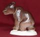 Vintageussr Soviet Rusian Lfz ЛФЗ Lomonosov Porcelain Figurine Baby Brown Bear Figurines photo 1