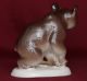 Vintageussr Soviet Rusian Lfz ЛФЗ Lomonosov Porcelain Figurine Baby Brown Bear Figurines photo 3
