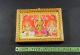 Hand Painted Wood Frame Indian God Decor Print Handmade Gift.  I50 - 6 Other Antique Decorative Arts photo 1
