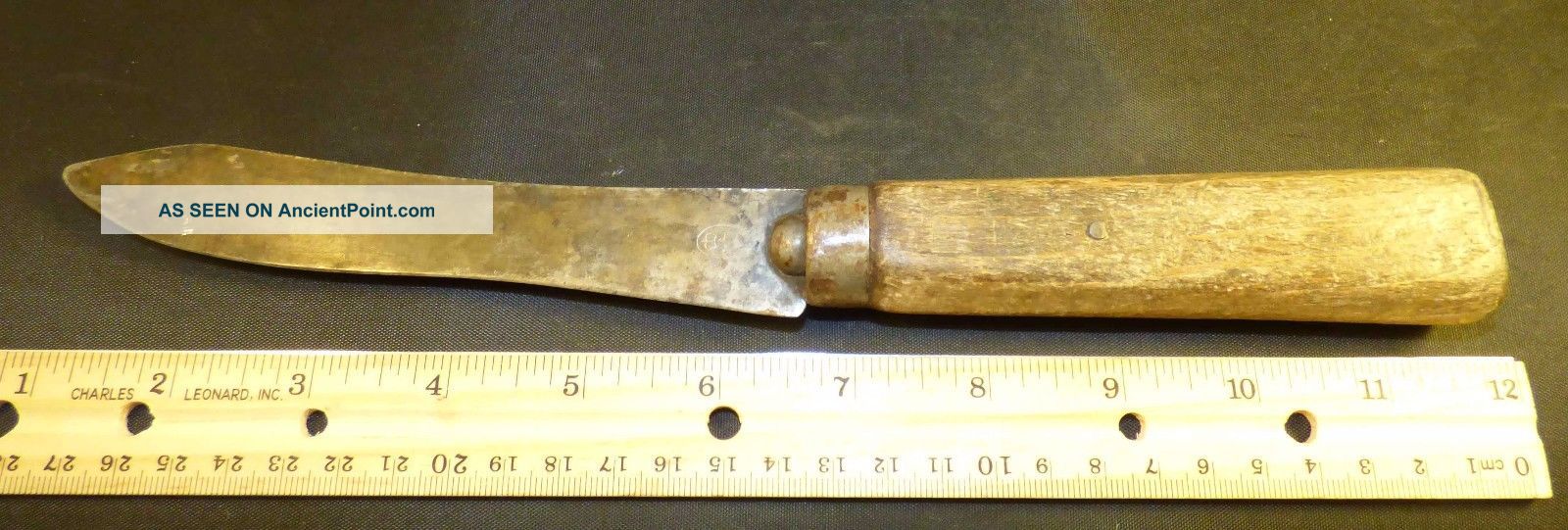 Fur Trade Era Knife Hudson ' S Bay Company Mark Skinning Knife Indian Use Native American photo