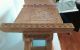 Ghana Old African Ashanti Stool Blonde Wood Color 14 W 22 L Other African Antiques photo 3