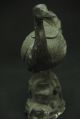 Chinese Antique Bronze Incense Burner Statue Goose Duck Type W/marked Incense Burners photo 5