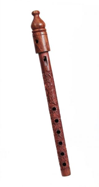 Wooden Flute Decorative Hand Carved Traditional Indian Musical Instrument Flutes photo