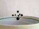 Pair Atomic Black Molecule Splash Lamp Shade Toppers Finials Mcm Art Sculptures Mid-Century Modernism photo 1