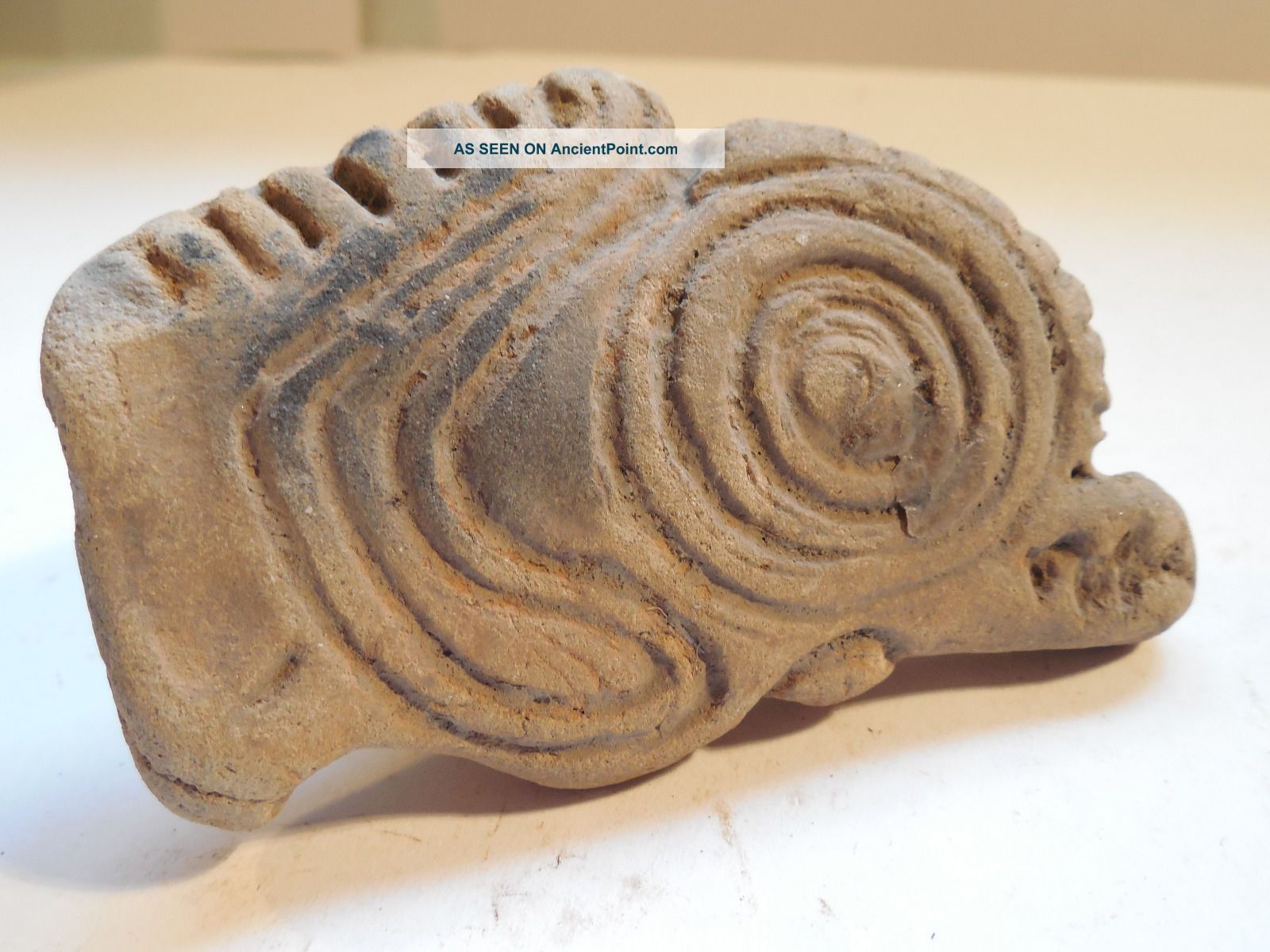 Jama Coaque Bird Stamp Pre - Columbian Archaic Ancient Artifact Ecuador Mayan Nr The Americas photo