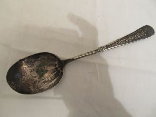 Sterling Silver Plated Serving Spoon - Rogers Brothers - 1847 photo