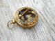 Sundial Compass Nautical Collectibles Brass Compass Pocket Sundial Compass Gift Compasses photo 2