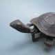 Rare Chinese Old Style Brass Carved Turtle Shape Lock And Key Other Chinese Antiques photo 3