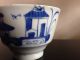 Fine Old Chinese 19c Porcelain Tea Cup Landscape Figures Cobalt Blue Nr Glasses & Cups photo 1