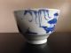 Fine Old Chinese 19c Porcelain Tea Cup Landscape Figures Cobalt Blue Nr Glasses & Cups photo 3