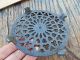 Vintage/ Antique Small Cast Iron Trivet Paw Footed (4) Feet Trivets photo 7