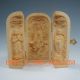 Boxwood Highly Difficulty Carved Floding Box - - - Kwan - Yin & Zenzai Boy & Maid Boxes photo 1