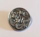 800 Silver Art Nouveau Button W Lily Of The Valley Design Art Nouveau photo 1