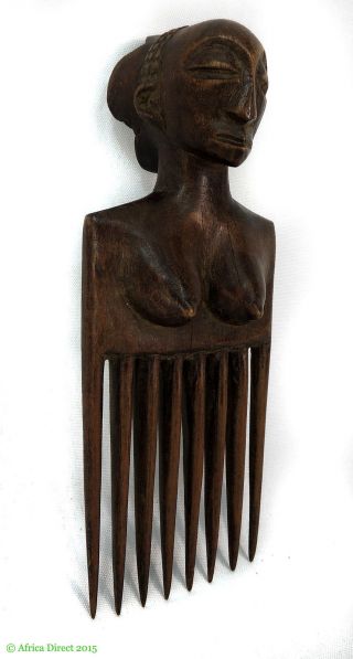 Luba Figural Comb Female Congo Africa Was $49 photo