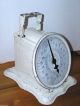Antique Old White Metal 24 Lb Household Family Scale T24 Kitchen Decor Restore Scales photo 1