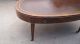 Antique Wooden Oval Coffee Table With Leather Top & Drawer 1800-1899 photo 10