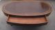 Antique Wooden Oval Coffee Table With Leather Top & Drawer 1800-1899 photo 8