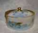 Antique Rosenthal Germany Hand Painted Porcelain Stud Collar Button Box German Baskets & Boxes photo 3