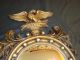 Vtg Fancy Turner Eagle Acorn Porthole Dome Convex Mirror 20 
