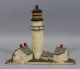 Antique Early 20thc Highland Light Cape Cod Cast Iron Lighthouse Doorstop Other Maritime Antiques photo 4
