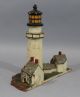 Antique Early 20thc Highland Light Cape Cod Cast Iron Lighthouse Doorstop Other Maritime Antiques photo 5