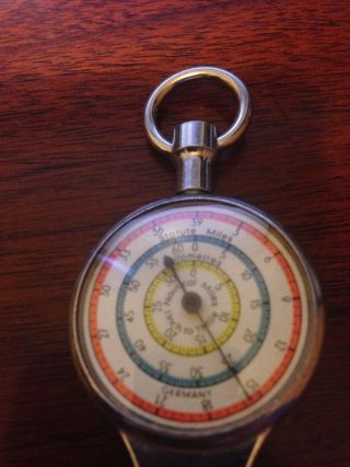 Vintage German Opisometer Map Measuring Tool & Compass photo
