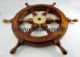 Wooden Ship Wheel Indian Rosewood Made Shipwheel Wall Decor Ship Wheel Wheels photo 3