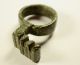 Ancient Roman Bronze Ring Key 1st - 3rd Century Ad Roman photo 3