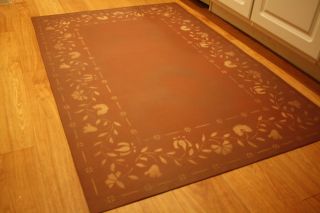 3 ' X4.  5 ' Floorcloth.  Expertly Hand - Crafted At A Fantastic Price photo