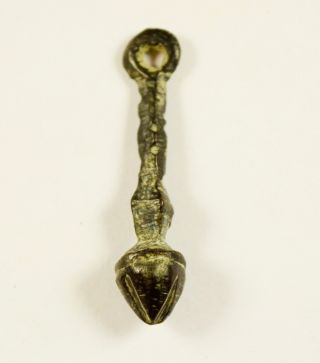 Rare Viking Era Bronze Mace Shaped Pendant / Amulet - Wearable Artifact photo