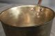 Early Antique Cast Turned Brass Wrought Iron Cooking Pan Pot Copper Rivets Hearth Ware photo 7